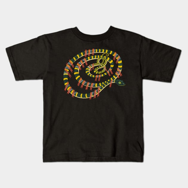 Snake & Ladders Kids T-Shirt by BullShirtCo